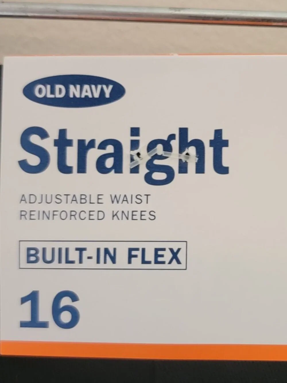 NEW Old Navy Straight Leg Built-In Flex Uniform Chinos Black Boys Size 16
